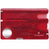 Victorinox SwissCard NailCare Transparent Red 0.7240.T
