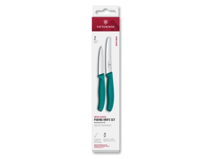 victorinox swiss classic sada dvoch nozov kale green 6 7114 2c1