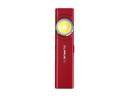 klarus e5 magneticka edc baterka 600 lm cervena