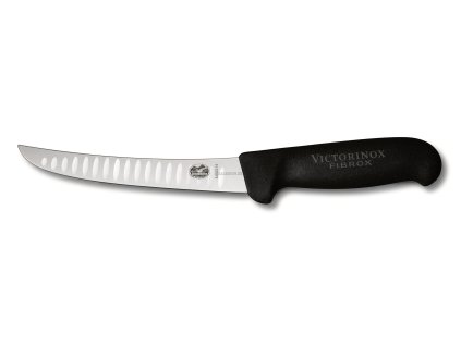 victorinox boning knife black fibrox fluted edge