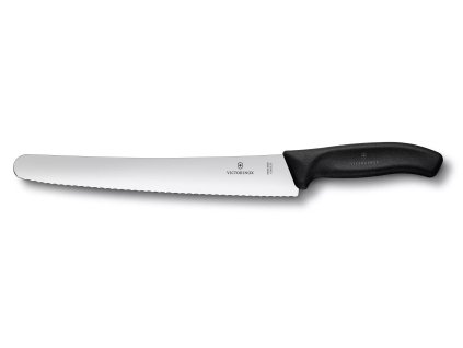 victorinox swissclassic pastry knife wavy 26cm black blister