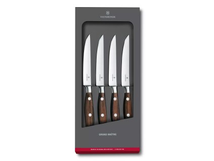 victorinox grand maitre steak knife set processed maple 4 pieces