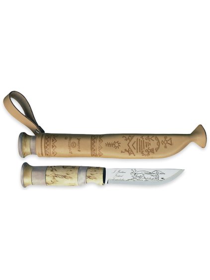 536 noz marttiini lapp knife with reindeer horn