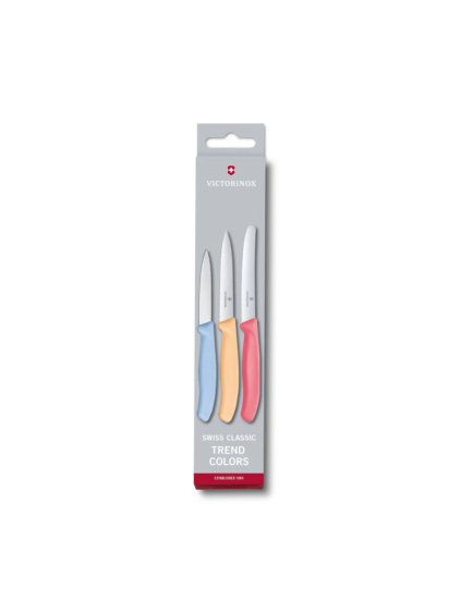5498 victorinox swiss classic trend colors paring knife set 3 pieces 6 7116 34l1