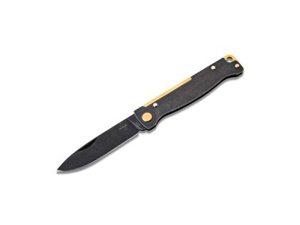 Böker Plus Atlas Black Stonewash Brass 01BO859