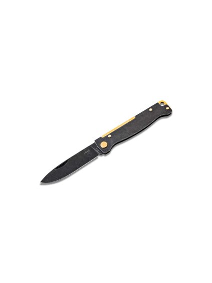 Böker Plus Atlas Black Stonewash Brass