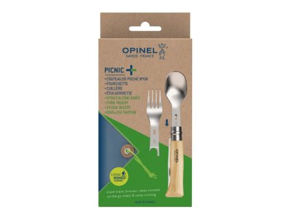 Kempingová sada Opinel Picnic+ s nožom N°08 002500