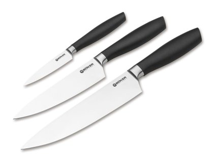 Böker Manufaktur Solingen Core Professional Knife Trio with Towel 130891SET