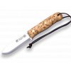 4190 noz joker curly birch handle trampero scandi survival and bushcraft knife w firesteel
