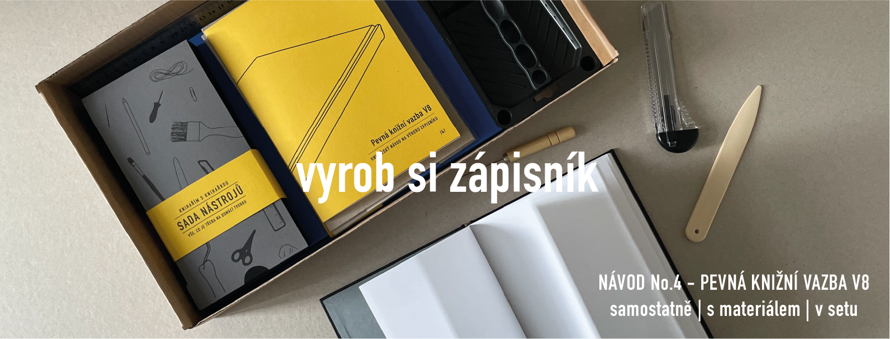 Knihařský návod na výrobu zápisníku - pevná vazba V8