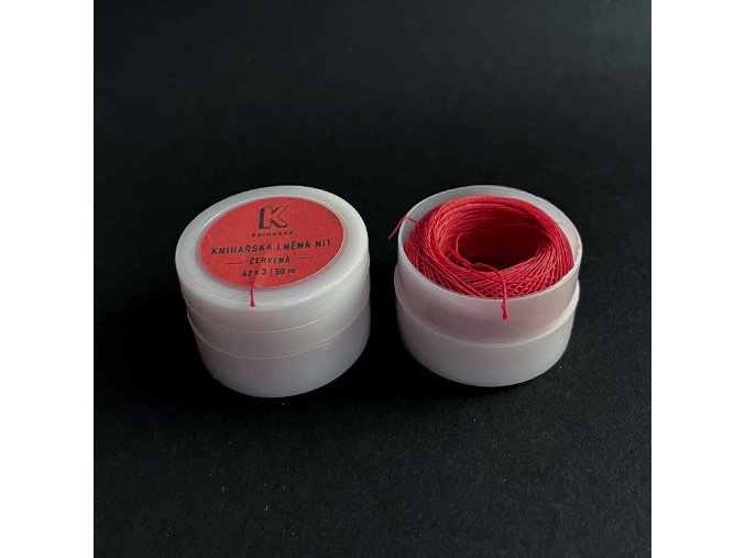 cervena kniharska lnena nit