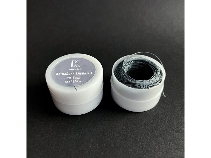 tmave seda kniharska lnena nit