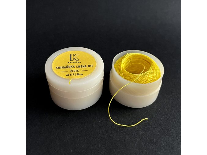 zluta kniharska lnena nit