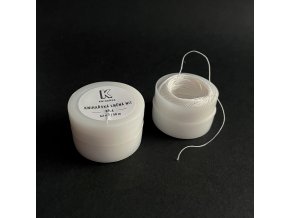 Knihařská lněná nit v pouzdru bílá