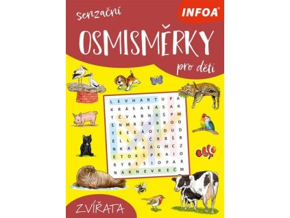 senzacni osmismerky pro deti zvirata