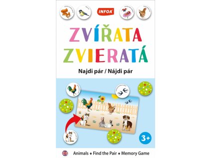 vyukova hra krabicka najdi par zvirata zvierata 8594184927106