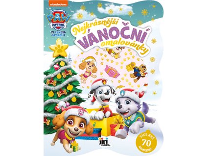 1 nejkrasnejsi vanocni omalovanky se samolepkami tlapkova patrola holky