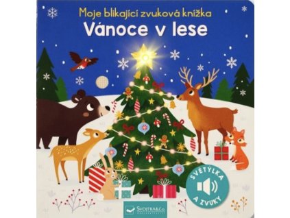 moje blikajici zvukova knizka vanoce v lese