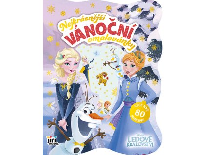3 nejkrasnejsi vanocni omalovanky se samolepkami ledove kralovstvi