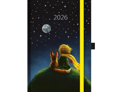 100538736 denni diar 2026 a5 art maly princ s gumickou