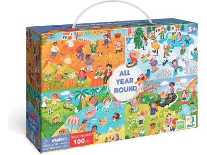 puzzle behem celeho roku 100 dilku