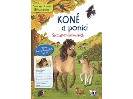 svet zvirat v samolepkach kone a ponici
