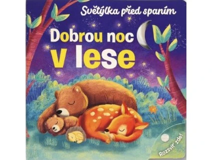 svetylka pred spanim dobrou noc v lese