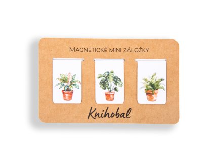 Magnetická mini záložka pokojovky knihobal 1