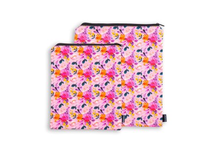 obal pouzdro na knihu tablet knihobal latkové textilní růžové květy 2