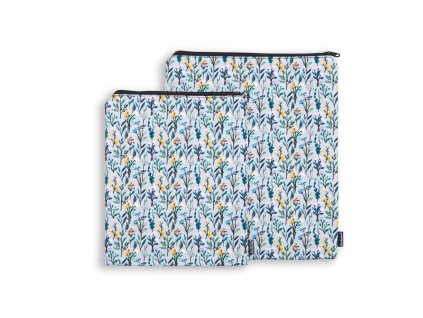 obal pouzdro na knihu tablet knihobal latkové textilní zelenkavé květy 2