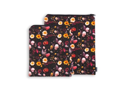 obal pouzdro na knihu tablet knihobal latkové textilní 3D květy 2