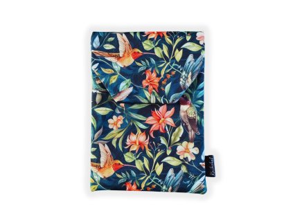 obal pouzdro na elektronickou čtečku knih knihobal latkové textilní kolibříci 1