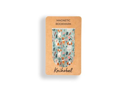 Magnetická záložka psi knihobal 1
