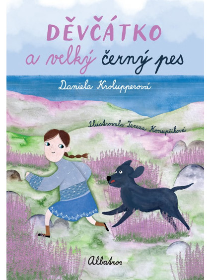 Děvčátko a velký černý pes