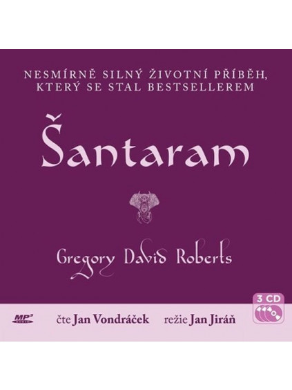 Šántárám - 3 CD (Čte Jan Vondráček)
