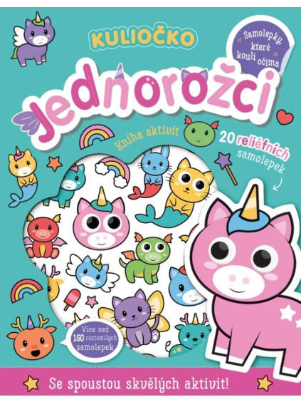 Kuliočko Jednorožci 20 reliéfních samolepek