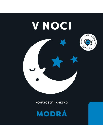 V noci - kontrastní knížka modrá