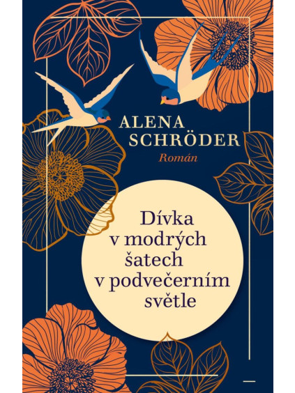 Dívka v modrých šatech v podvečerním světle