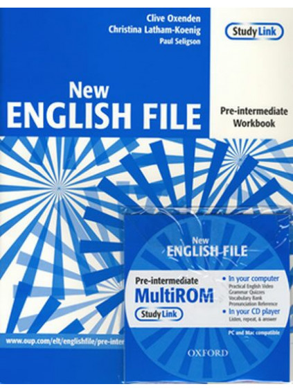 new english file pre intermediate workbook with answer bookl... 9780194387675