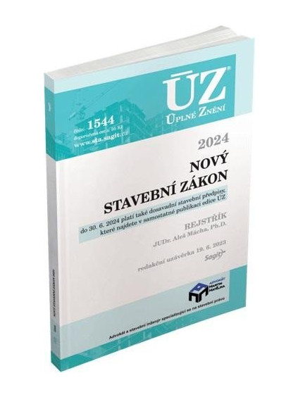 ÚZ 1544 Nový stavební zákon 2024