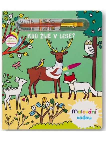 Kdo žije v lese? - Malování vodou