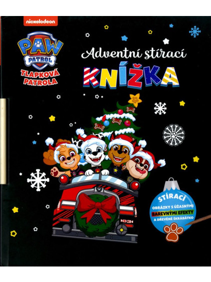 Tlapková patrola - Adventní stírací knížka