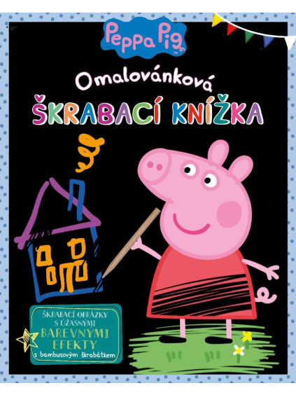 Peppa Pig - Omalovánková škrábací knížka