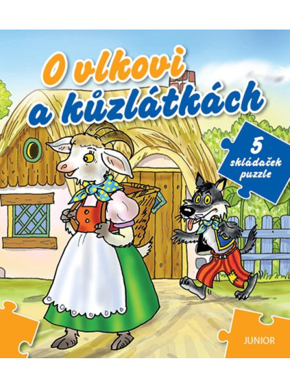 O vlkovi a kůzlátkách - 5 skládaček puzzle