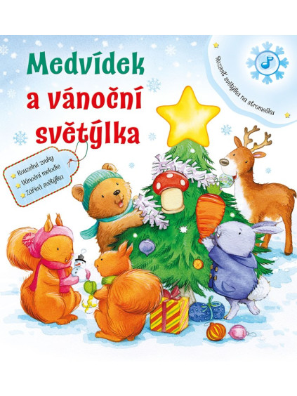 Medvídek a vánoční světýlka