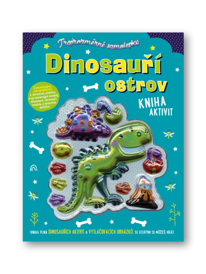 Trojrozměrné samolepky Dinosauří ostrov