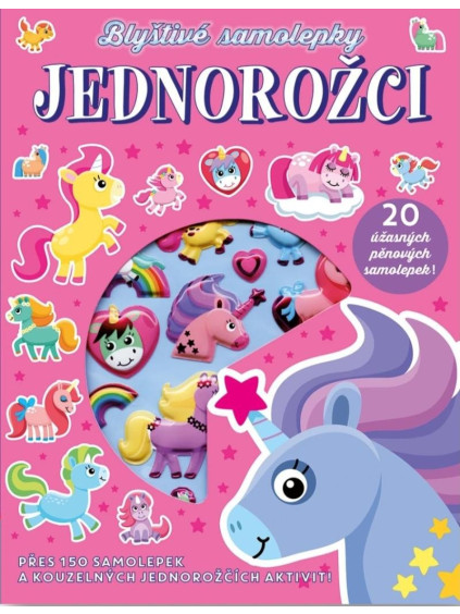 Blyštivé samolepky - Jednorožci