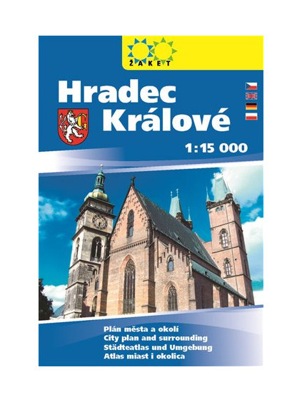 Hradec Králové, knižní plán města 1:15 000