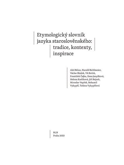 Etymologický slovník jazyka staroslověnského