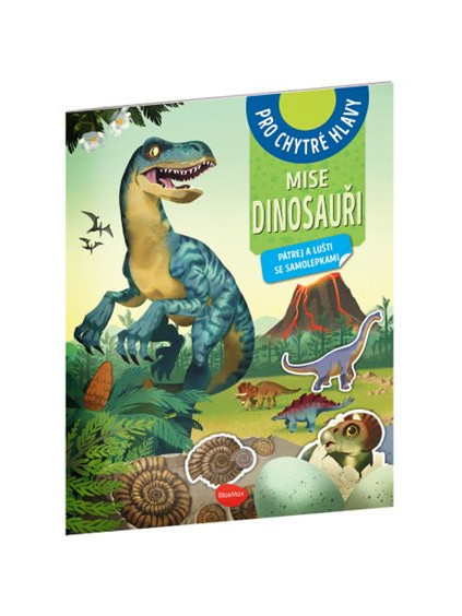 Mise dinosauři - Pátrej a lušti se samolepkami